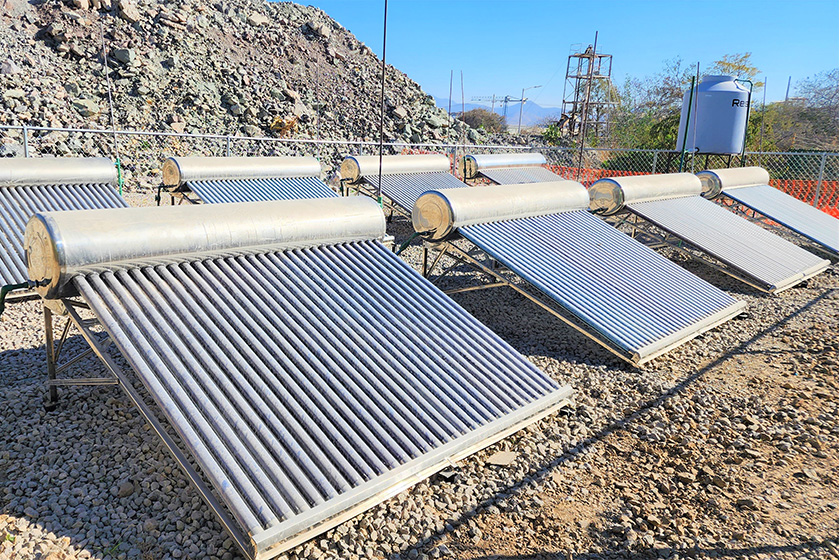 calentadores Energías Renovables Minera Cuzcatlán